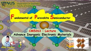 Fundamental of Perovskite Semiconductor [upl. by Amethist44]