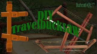 Make a wooden DIY travel Bucksaw complete instructions [upl. by Fusuy624]