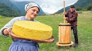 Making the Creamiest Butter from Fresh Milk With The Old Traditional Method [upl. by Yebot75]