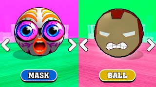 Going Ball vs Super Rolling Ball 💀Mask Ball vs 🤖Iron Ball in Reverse Levels Race804 [upl. by Derdle]