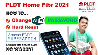 How to Change PLDT Home Fibr Wifi Password if Admin account not Working Superadmin Hard Reset [upl. by Ardussi806]