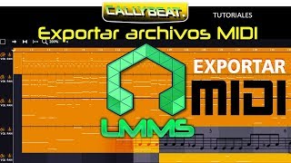 Exportar archivo MIDI en LMMS [upl. by Namref]