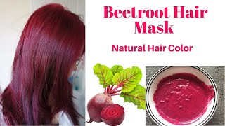 Natural Beetroot hair mask  Get long silky soft amp smooth amp healthy hair  DIY Hair Color [upl. by Aniara]