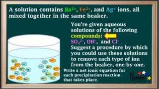 WCLN  Using Selective Precipitation to Separate Ions  Chemistry [upl. by Syhr508]