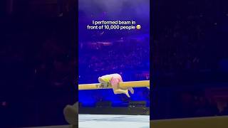 I split the beam in front of 10000 people 😭 gymnastics gymnast sports gym fail fails beam [upl. by Ardnuas262]