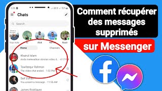 Comment récupérer des messages supprimés sur Messenger mise à jour 2024 [upl. by Juley]