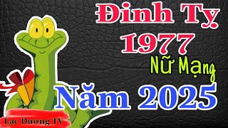 Năm 2025 Đinh Tỵ 1977 Nữ Mạng Gặp Nhiều May Mắn Nhiều Cơ Hội Về Đường Tài Vận [upl. by Esiuolyram]