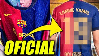 🔥Esta es la NUEVA EQUIPACIÓN del FC BARCELONA  FILTRADO el PRECIO y ¡el DORSAL de LAMINE YAMAL😮 [upl. by Loftus]