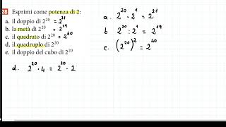 esprimi come potenza di 2 [upl. by Milissent]