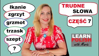 LEARN POLISH TRUDNE SŁOWA CZĘŚĆ 7 DIFFICULT WORDS PART 7 ENGLISH SUBTITLES [upl. by Hindorff]