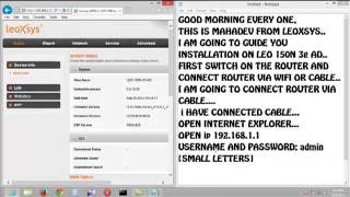 LEO 150n 3G AD ROUTER [upl. by Warram]