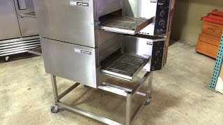 Lincoln Impinger 1132023A Electric Double Stack Conveyor Oven SN2034217 1299 Top Oven [upl. by Burnley682]