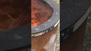 Smokeless burn barrel  a few moments later [upl. by Wynne986]