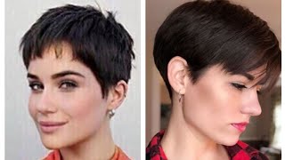 CORTES DE CABELLO CORTO MUJER 2024 pixie Haircut ideas [upl. by Lacram]