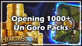 Hearthstone Opening 1000 Un’Goro Packs [upl. by Rochella]