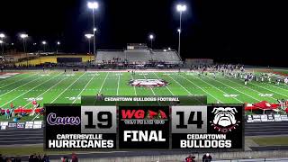 FOOTBALL Cedartown Bulldogs vs Cartersville Purple Hurricanes [upl. by Annabell]