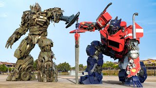 Transformers One 2024  Optimus Prime vs Megatron The Last Knight  Paramount Pictures HD [upl. by Noyr]