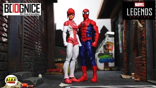 Hasbro Marvel Legends Exclusive SPIDERMAN amp SPINNERET First Look Review THE Best ML SpiderMan [upl. by Javier]