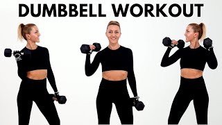 🔥35 Minute Full Body Dumbbell Strength Workout🔥NO REPEAT🔥 [upl. by Narot]