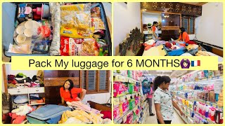 Pack My Luggage for 6 Months🙆🏻‍♀️🇫🇷The Struggle is Real🥲SPURTHI VLOGS [upl. by Ahsilam]