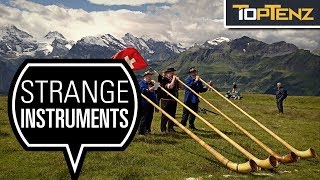 Top 10 WEIRD and Unique MUSICAL INSTRUMENTS [upl. by Davie]