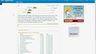 212 wpm race on TypeRacer [upl. by Ialda778]