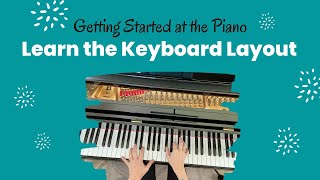 Intro to Piano Keyboard Layout Black Key Groups and White Key Names [upl. by Yllatan]