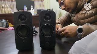 JBL Quantum Duo Gaming Speaker Unboxing [upl. by Ainotal710]