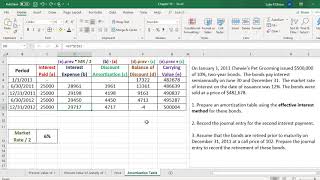 Effective Interest Amortization for Bonds discount [upl. by Norean]