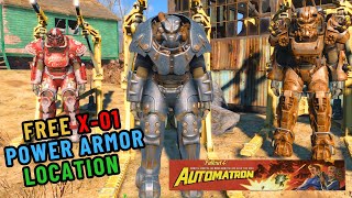 X01 POWER ARMOR EASY location in Automatron DLC Fallout 4 [upl. by Jarvey]