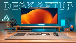 The MODERN Desk Setup – Full Tour amp Office Setup [upl. by Aim]