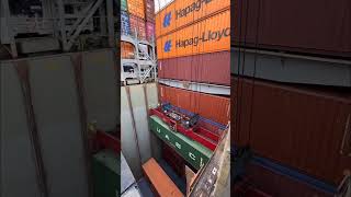 HapagLloyd Cartagena Express Ship  Ship Loding  Quay Crane  Container Terminal shortsytshorts [upl. by Frechette]