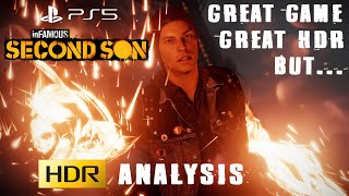 Infamous Second Son PS5  HDR Analysis  Settings [upl. by Orlando]