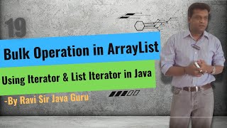 19Bulk Operation in ArrayList Using Iterator amp List Iterator Difference between Array amp ArrayList [upl. by Hekking429]