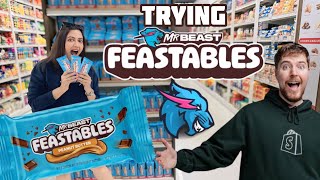 MrBeast much hyped chocolate Feastables  India launch at Food Square [upl. by Ahsenat]