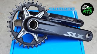 Is SLX Best VALUE Shimano Crankset 12 Speed SLX M7100 Details XT SLX Deore Installation [upl. by Etteniotna]