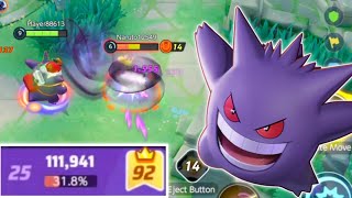 GENGAR Snowballing Enemies in SoloQ Master Ranked  Pokemon UNITE [upl. by Sielen962]