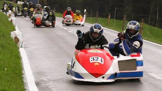 Superb Vintage Classic Sidecars and Motorcycles at Swiss Hillclimb  Schallenberg Classic 2022 [upl. by Arratahs]