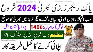 Sindh Rangers New Jobs 2024  Sindh Rangers Sepoy Jobs 2024  Sindh Rangers New Jobs Online Apply [upl. by Aloeda]