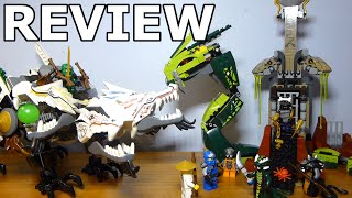 Lego Ninjago Epic Dragon Battle Review Set 9450 [upl. by Alleinnad]