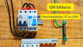 IDR bifásico para ligações 127V ou 220V [upl. by Hayyikaz802]