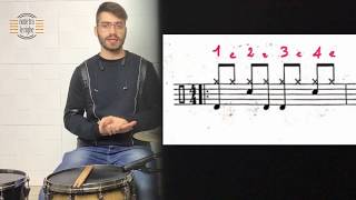 Tutorial batteria  Tempi batteria combinazioni ritmo  fill  prima parte [upl. by Tnecnivleahcim]