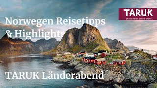 Norwegen Reisetipps amp Highlights  Norwegen Länderabend [upl. by Neenej]