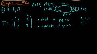 ML 184 Examples of Markov chains with various properties part 1 [upl. by Isej]