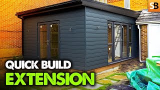 Timber Frame Single Storey Extension  Quick Build [upl. by Holub808]