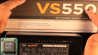 Corsair VS550 vs Be Quiet 500W power supply sidebyside comparison and overview [upl. by Clover]