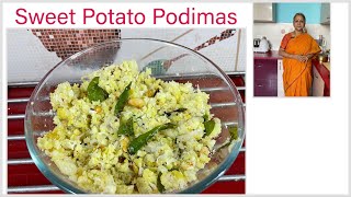 Sweet Potato Podimas I South Indian side dish For rice [upl. by Eryt]