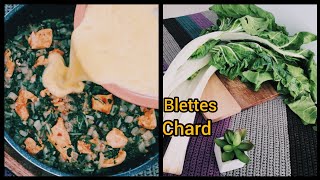 Dîner facile cuit à la poêle  recette blettes [upl. by Zeculon947]