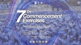 🔴 LIVE  PCUD SHS 7th Commencement Exercises  June 21 2024 [upl. by Annabal]