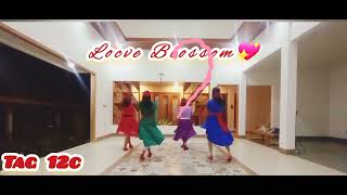 LOVE BLOSSOMS LINE DANCEINTERMEDIATE ROLLING 8COUNT DEMO BY BOUGENVILLE LDC [upl. by Niveg]